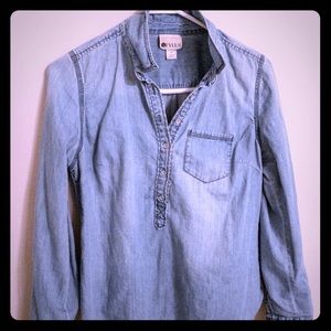Chambray Denim Top